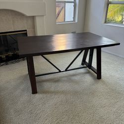 World Market Wood Braylen Adjustable Height Dining/Work Table