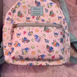 Stitch Loungefly Backpack With Wallet