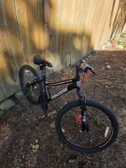 Mongoose Excursion Black and Pink Bike