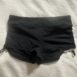 TYR Girls Black Swim Shorts, Size M/8