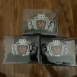 3 Light Up Tiara "50"