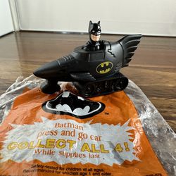 Vintage 1991 McDonald's Batman Happy Meal Toys Batwing Penguin Catwoman