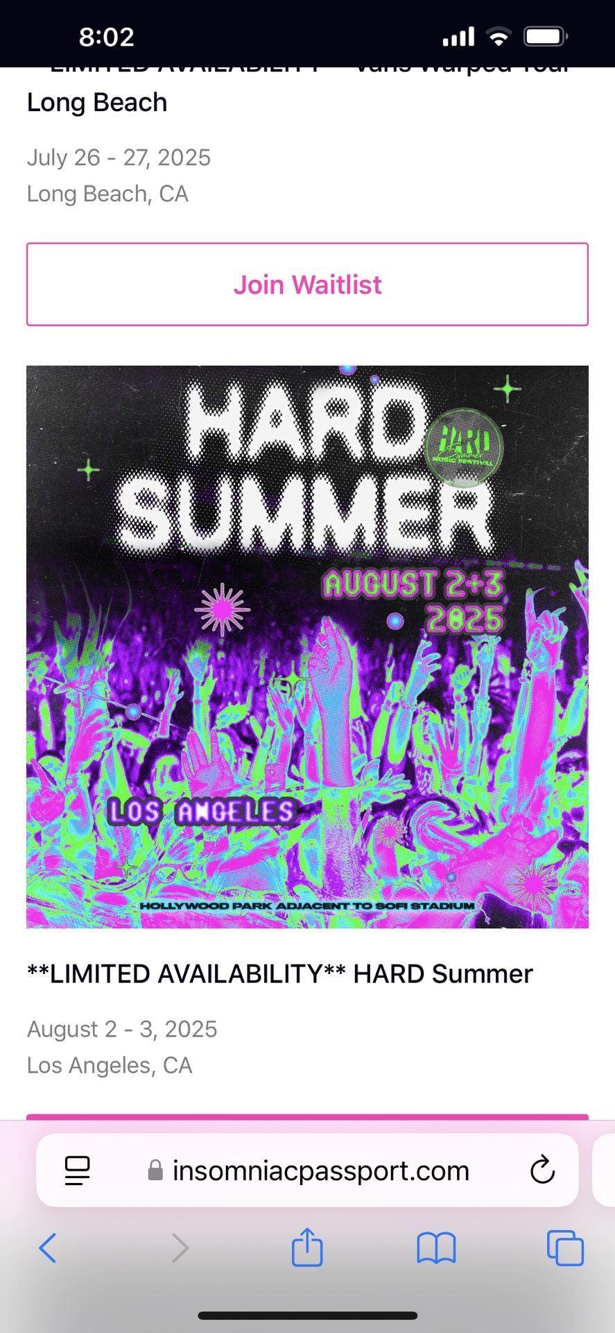 Hard Summer 2025 2 Day VIP