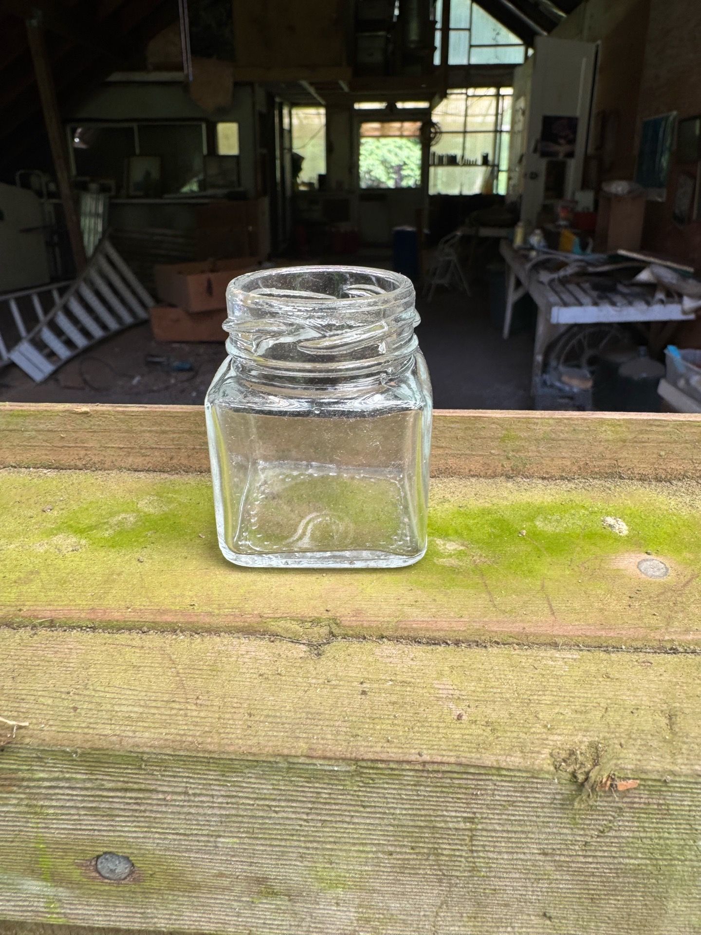 50 ML square glass jars