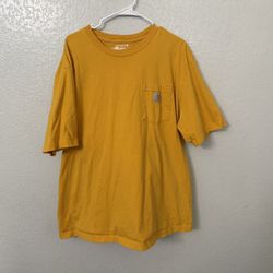 Carhartt Yellow T shirt Mens Size XL 