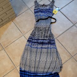 Long Blue Dress 