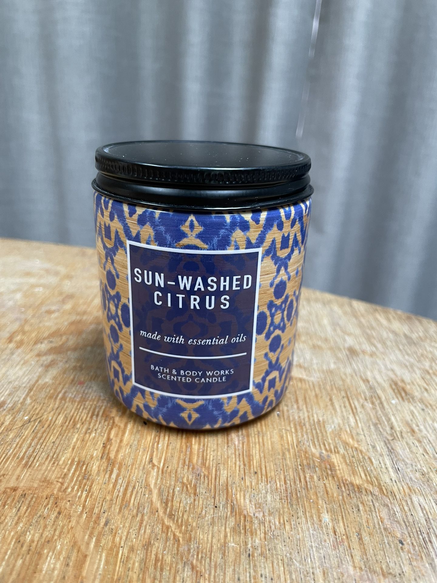 New Bath & Body Works Sun-Washed Citrus Single Wick Candle