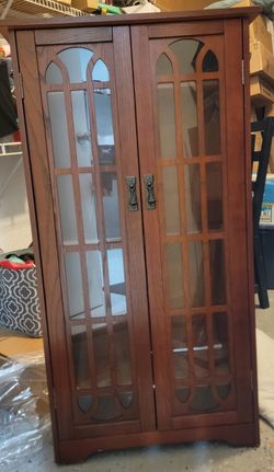 Cherry Wood Media Cabinet