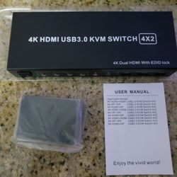 4k HDMI USB 3.0 KVM SWITCH 4X2