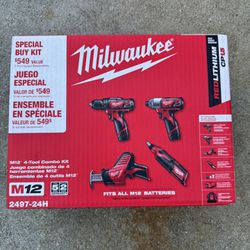 Milwaukee M12 4-Tool Combo Kit