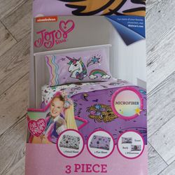 Nickelodeon JoJo Siwa Follow Your Dreams 3 Piece Bed Sheet Set Twin (New)