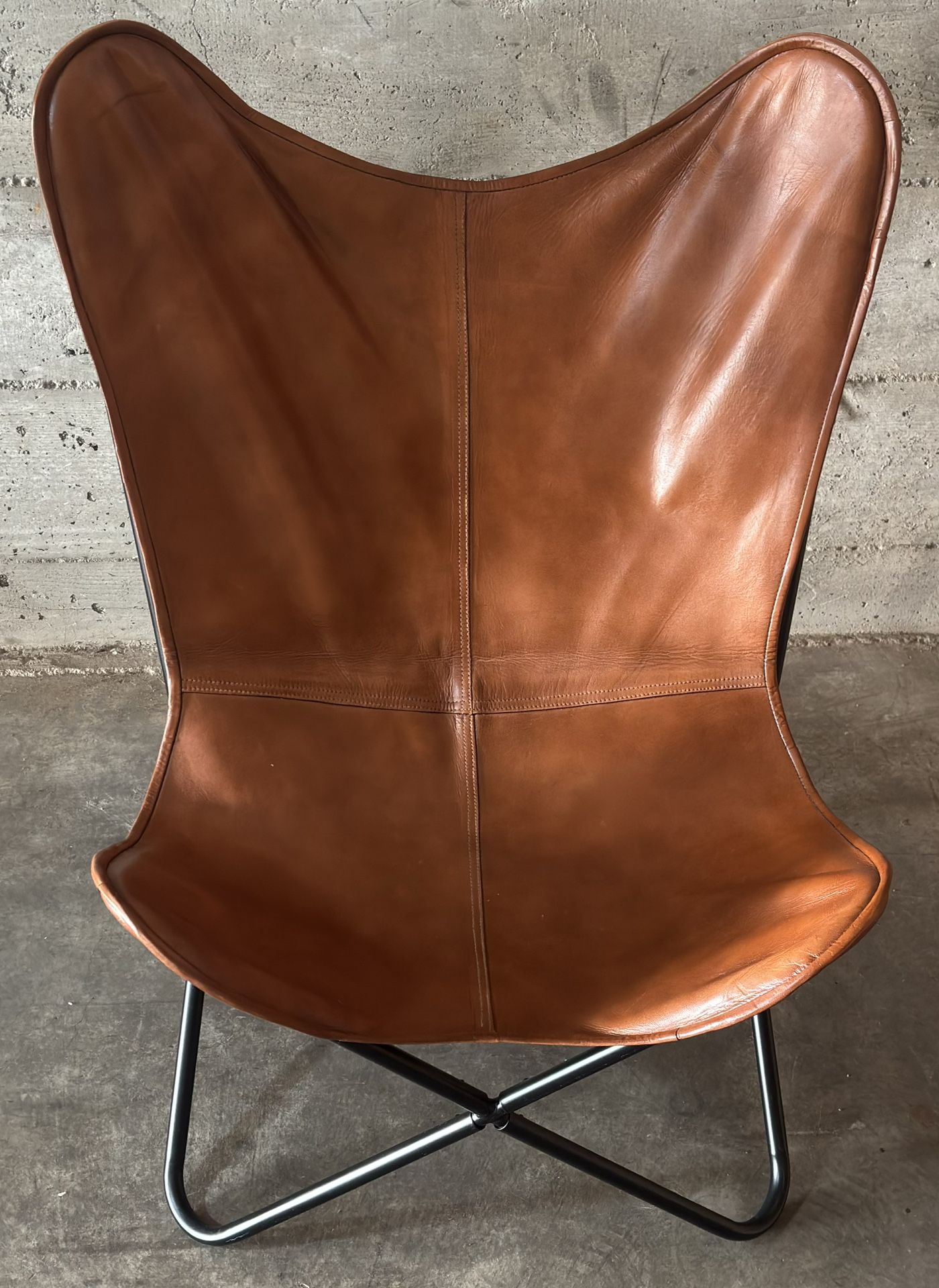 Genuine Leather Butterfly Chair
