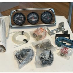Vintage R A C Auto Racing Gauges Oil Water, Untested