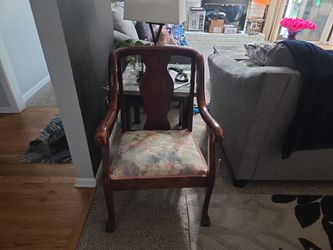 Mahogany Empire Armchair / Parlor Chair (AC175)