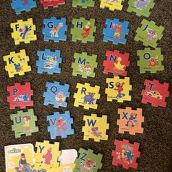 Giant legos + Sesame Street alphabet foam floor puzzle
