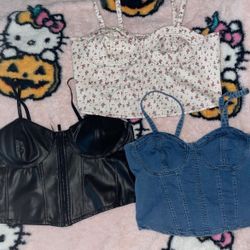 3 corset tops 