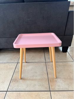 Pink end table