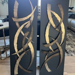 2-Piece Contemporary Metal Art