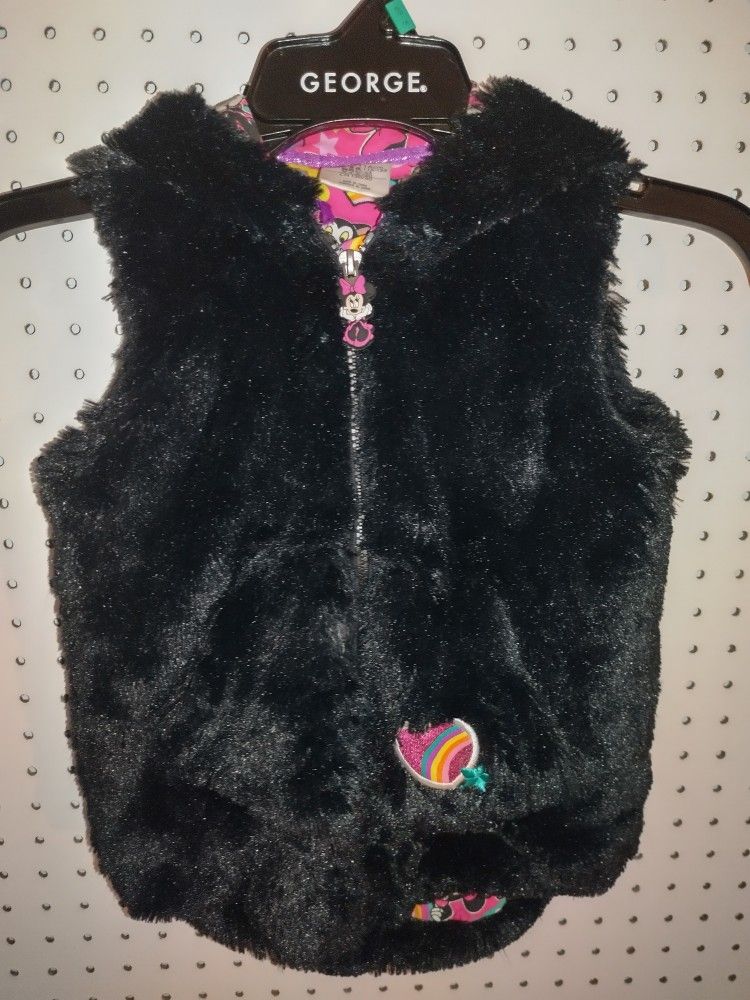 Disney Minnie Mouse Faux Fur Vest