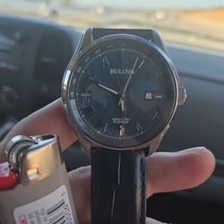 Bulova Wilton GMT 43mm Automatic Blue Dial Men's Watch 96B385