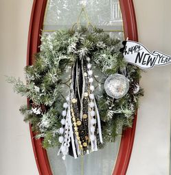 New Year’s Ribbon Trim Bundle For Wreath