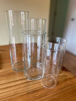 100+ Hurricane vases and Votive candle holders for Weddings or Parties