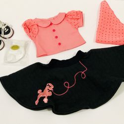 American Girl  Maryellen's Poodle Skirt Outfit for 18-inch Dolls