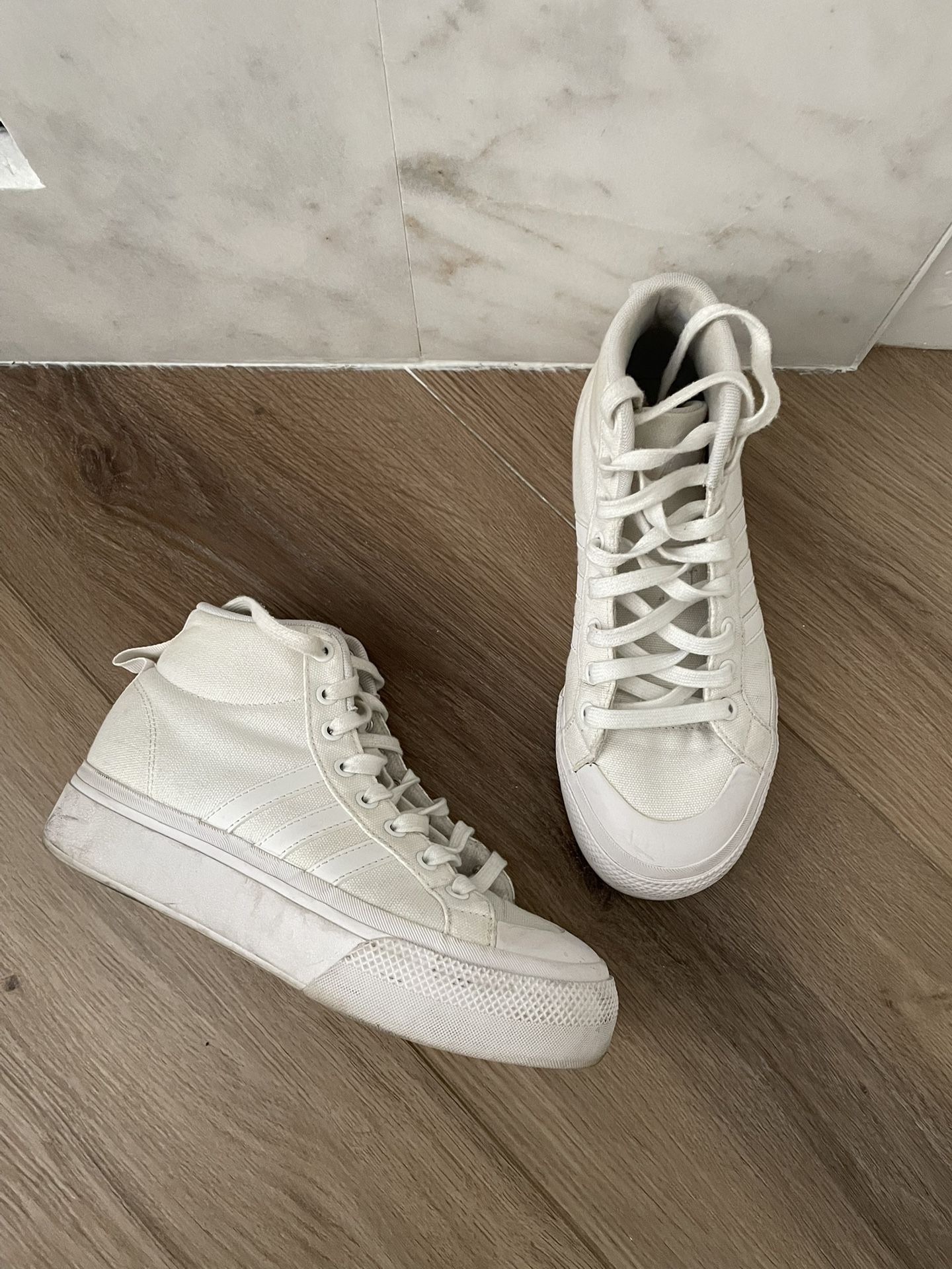 Adidas Nizza High Top Platform Sneakers