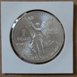 1984 México Liberty Silver Coin 