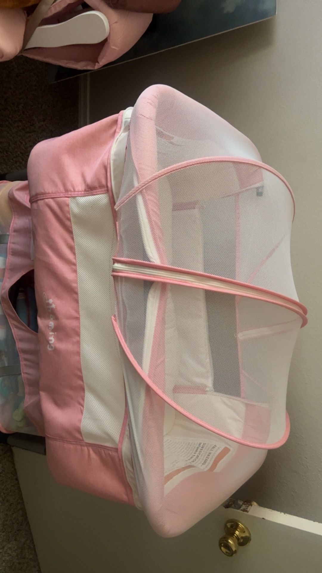 Pink Baby Bassinet