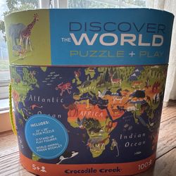 Crocodile Creek World Puzzle - 100 Piece