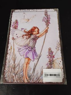 8x12 Metal Lavender Fairy Sign