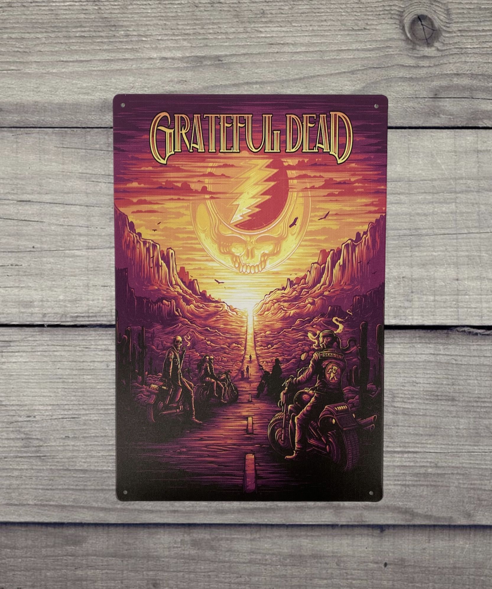 Grateful Dead Vintage Style Antique Collectible Tin Metal Sign Wall Decor