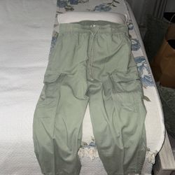 Lucky Brand Light Green Woman Pants Cargo medium Size