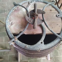 Vintage Wooden Butter Barrel Churn On Stand 