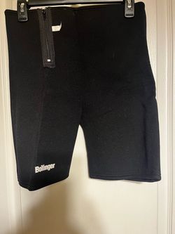 Bollinger Black Neoprene Sweat Shorts