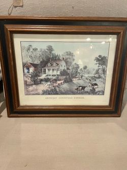 American Homestead Summer Framed Print