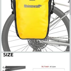 Rhinowalk Bike Bag Waterproof Bike Pannier Bag for Bicycle Cargo Rack Saddle Bag Shoulder Bag Laptop Pannier Rack Bicycle Bag Professional Cycling Acc