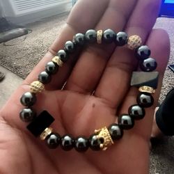 Hematite and Magnetic Hematite bracelet