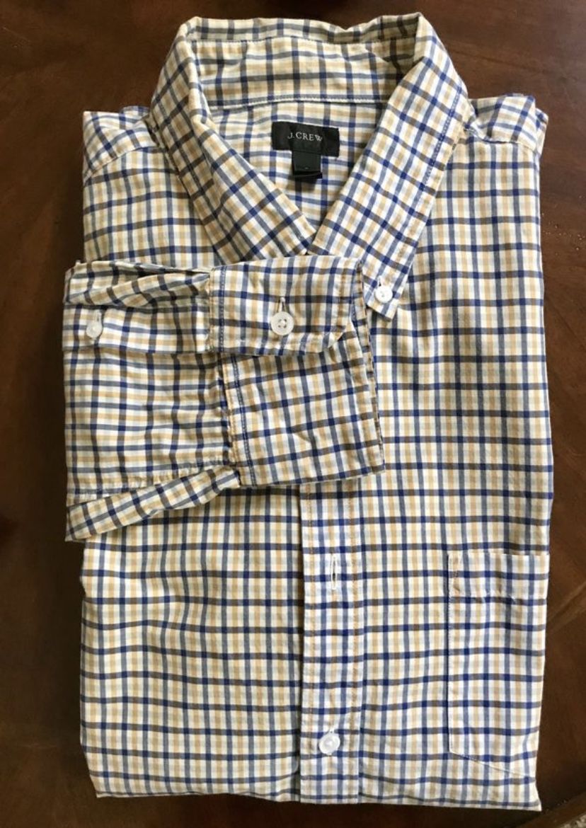 Like New Men’s JCrew Long Sleeve Button Down Shirt - Size Large