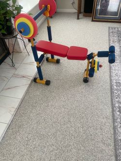 Kids workout bench