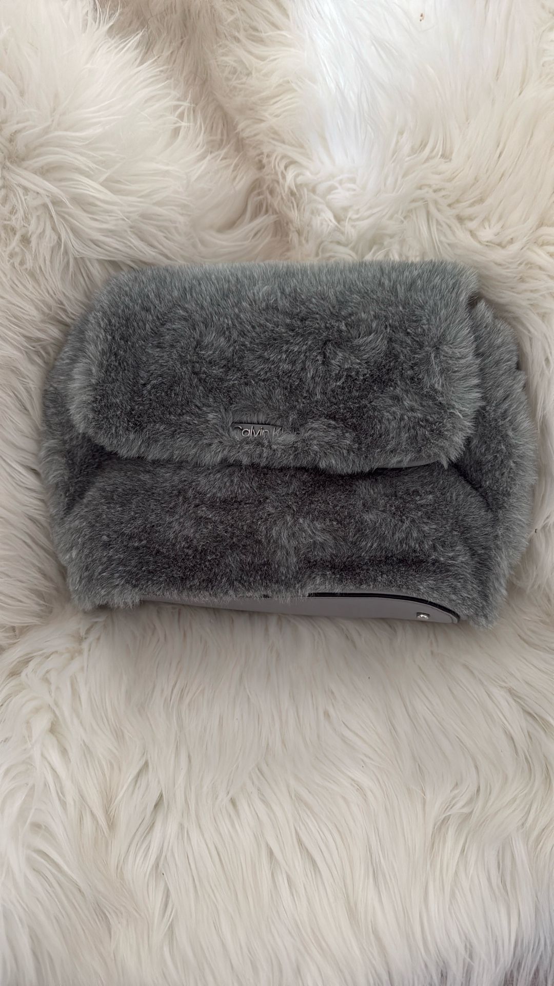 Calvin Klein Faux Fur purse 