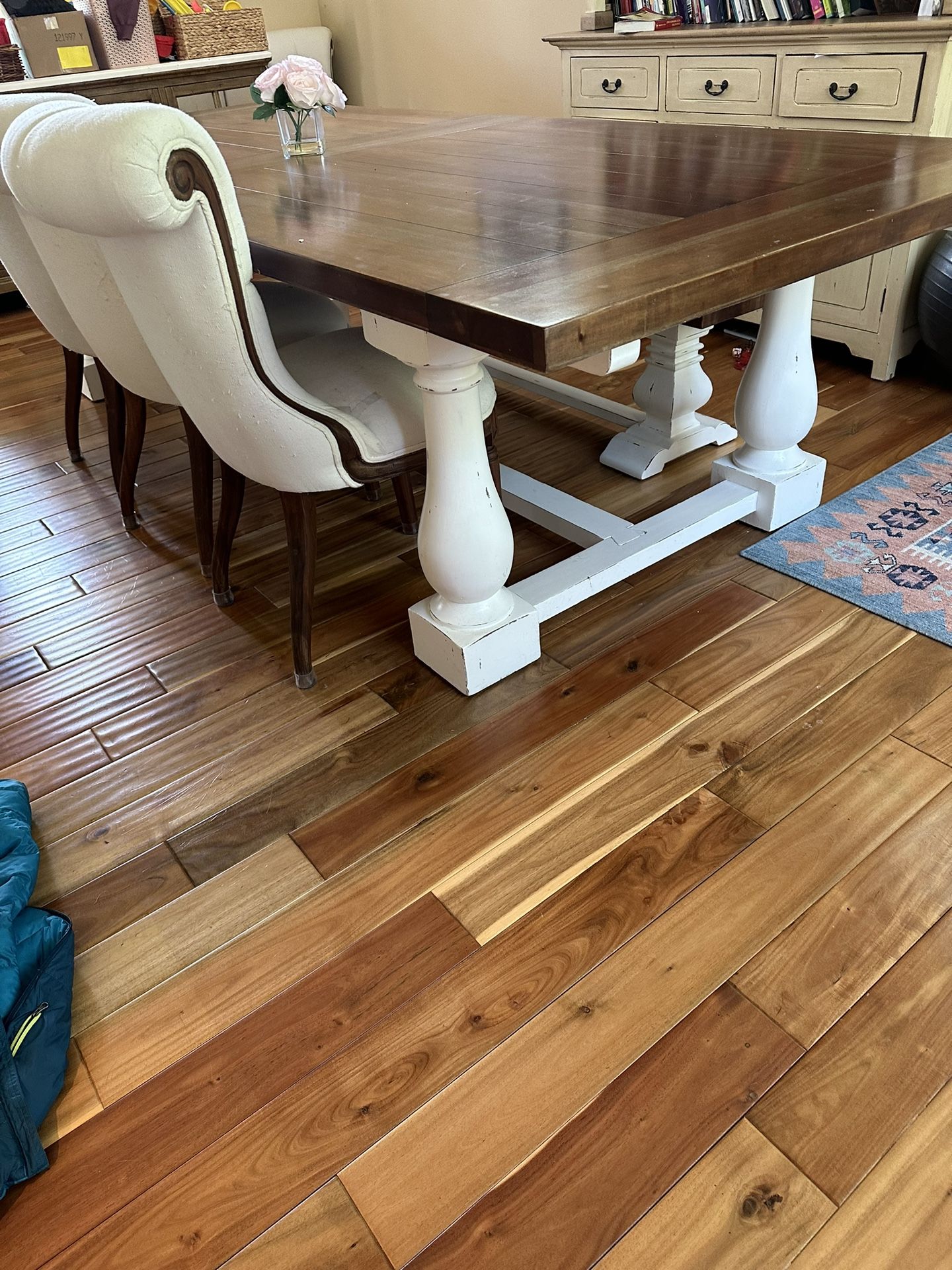Large Bramble Dining table, chairs and bench