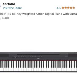 Yamaha P-115 Digital Piano With Stand 