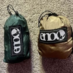 ENO Singlenest Hammock Khaki Olive with Atlas Straps