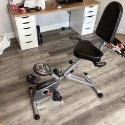 Folding Recumbent Exercise Bike