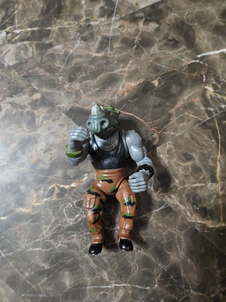 1988 TMNT ROCKSTEADY RHINO ORIGINAL FIGURE MIRAGE STUDIOS PLAYMATE TOYS