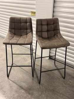 Lamarr Upholstered Counter Stool bar Stools 