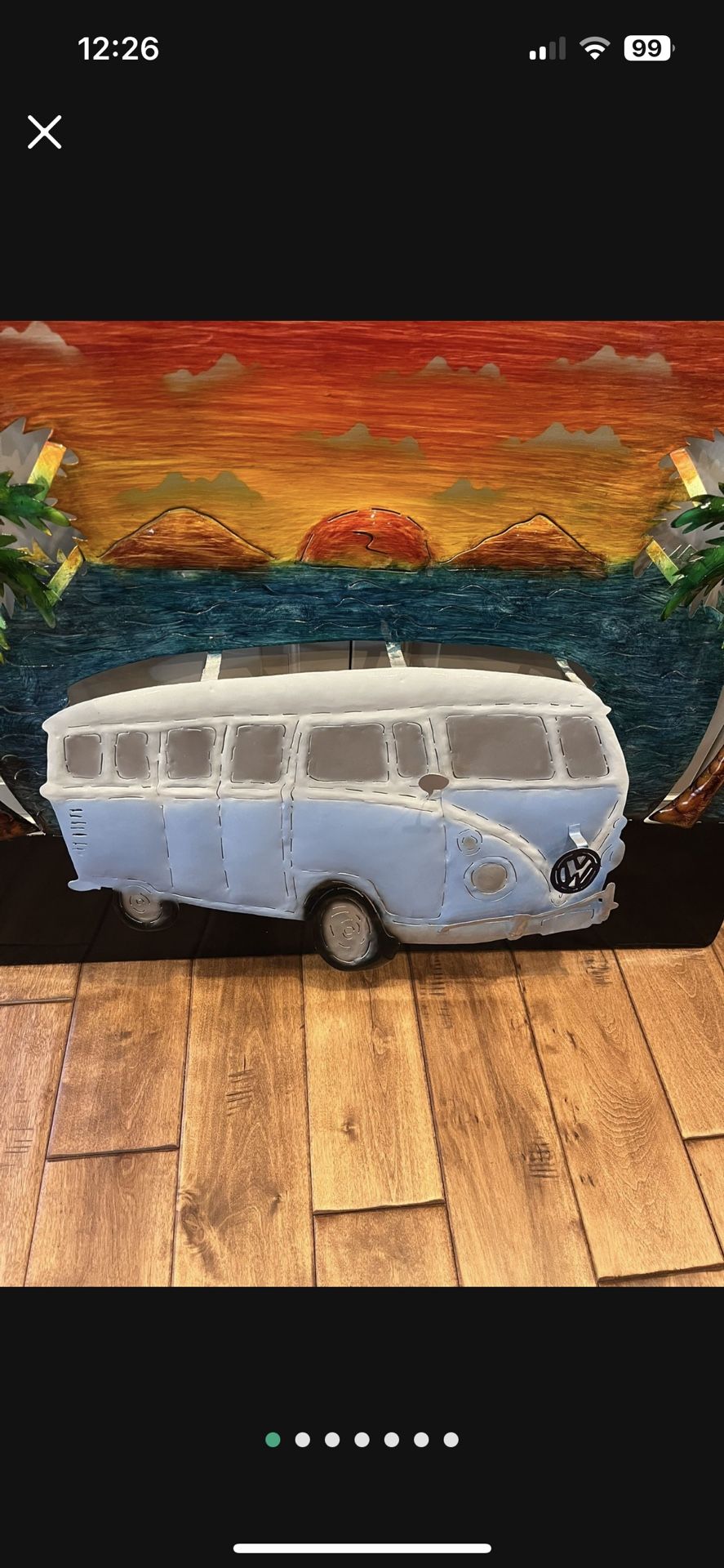 Beach VW 3D Art Metal