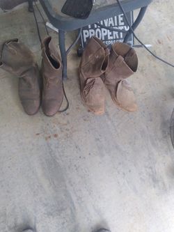 Used Work Boots Size 12 25.00 A Pair Both For 40.00